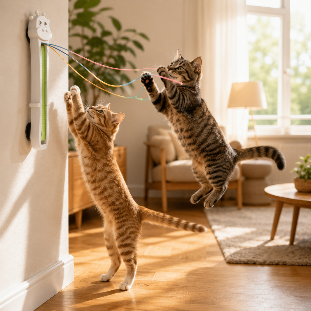 Wall Mounted Interactive Cat Toy