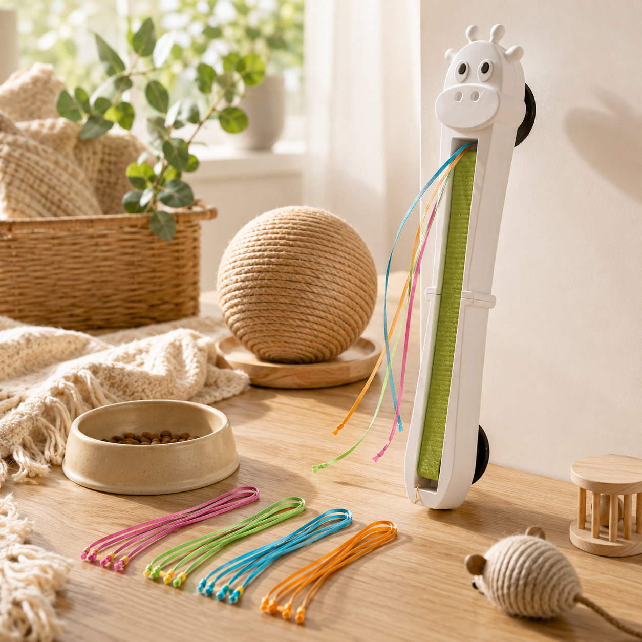 Wall Mounted Interactive Cat Toy