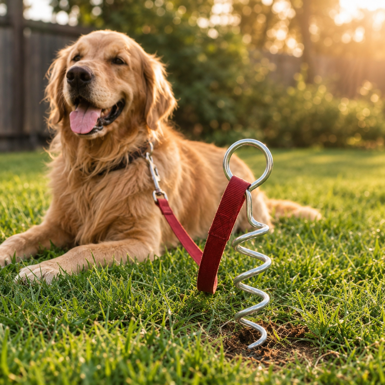 Spiral Dog Tie-Out Stake
