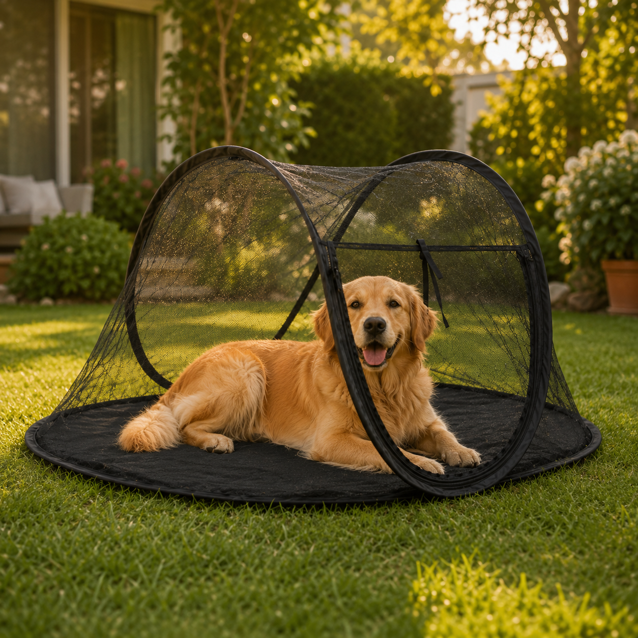 Foldable Mesh Pet Tent