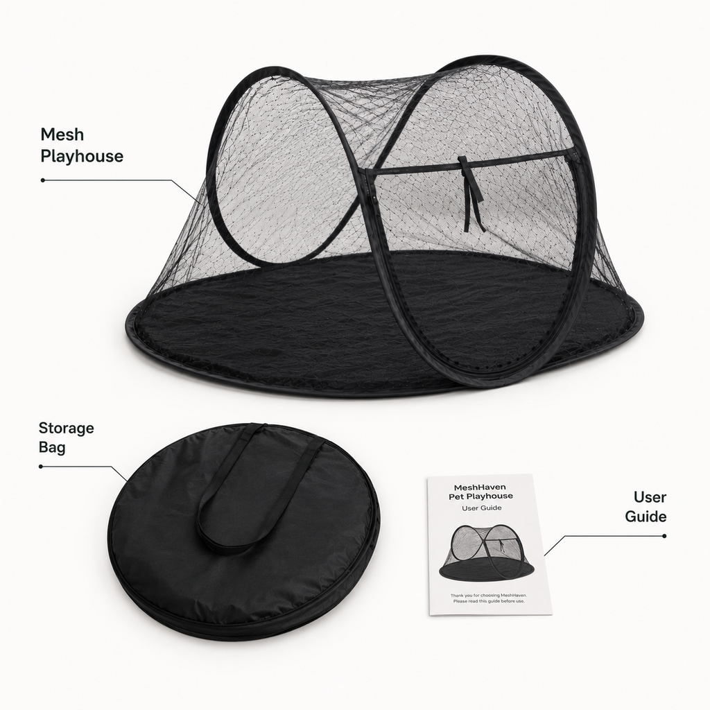 Foldable Mesh Pet Tent