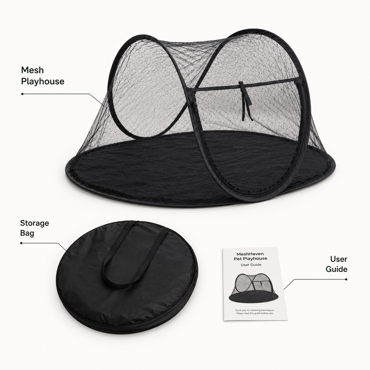 Foldable Mesh Pet Tent