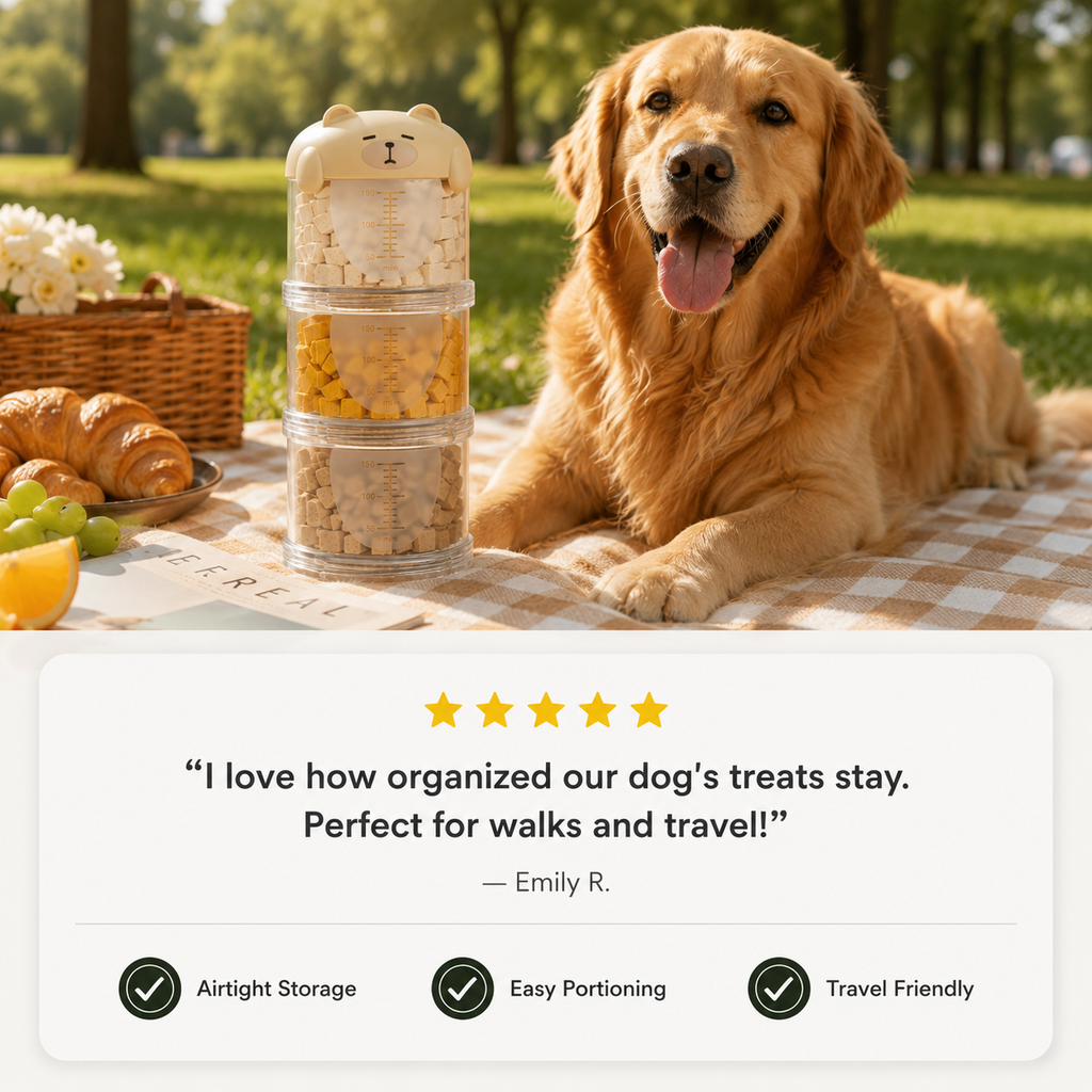 Stackable Pet Treat Container