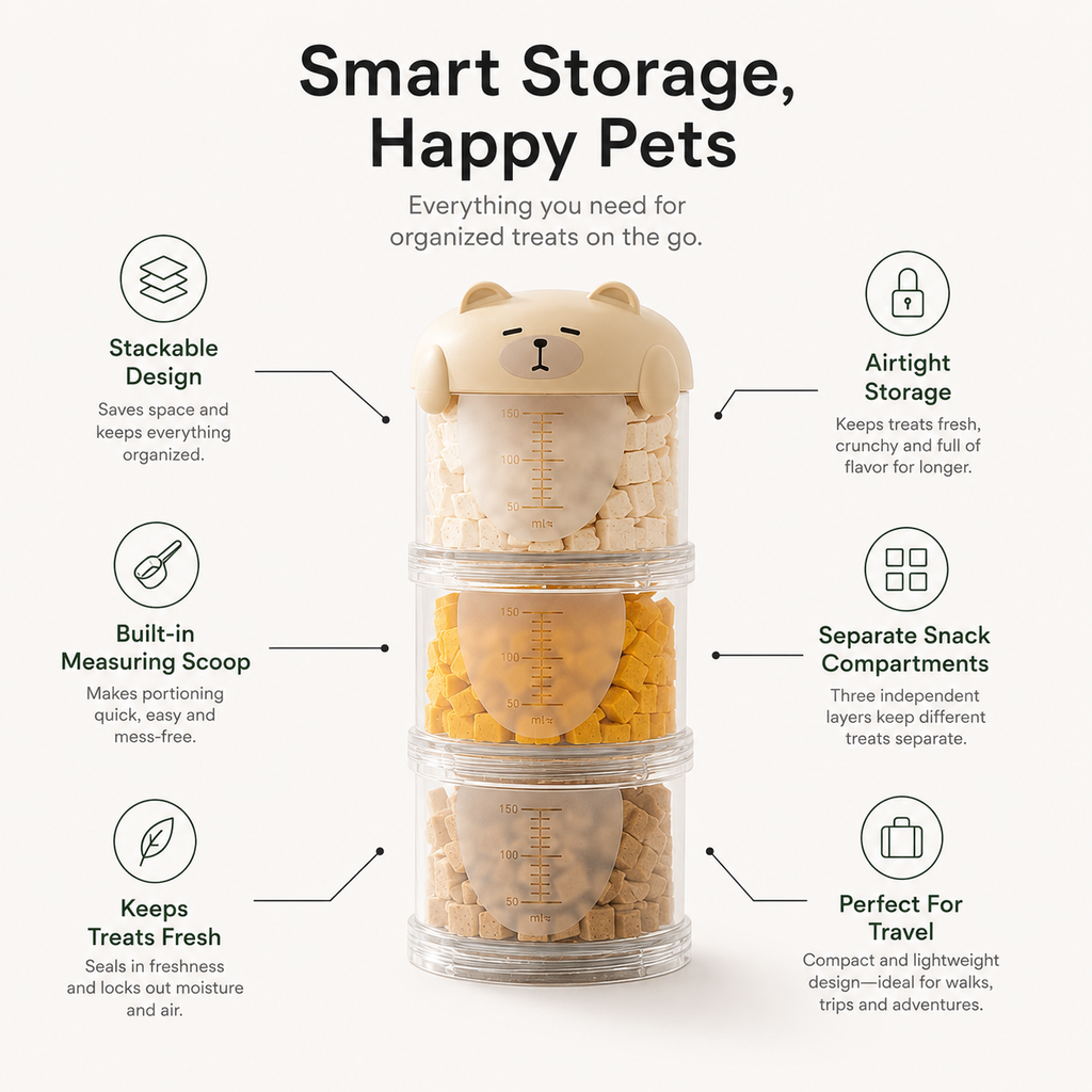 Stackable Pet Treat Container