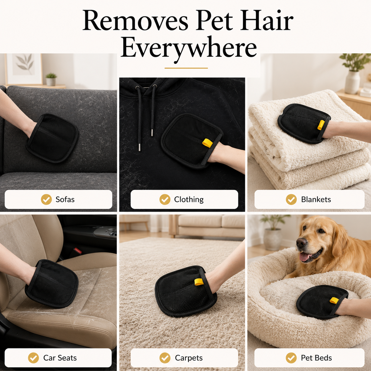 Fur-Grip Grooming Glove