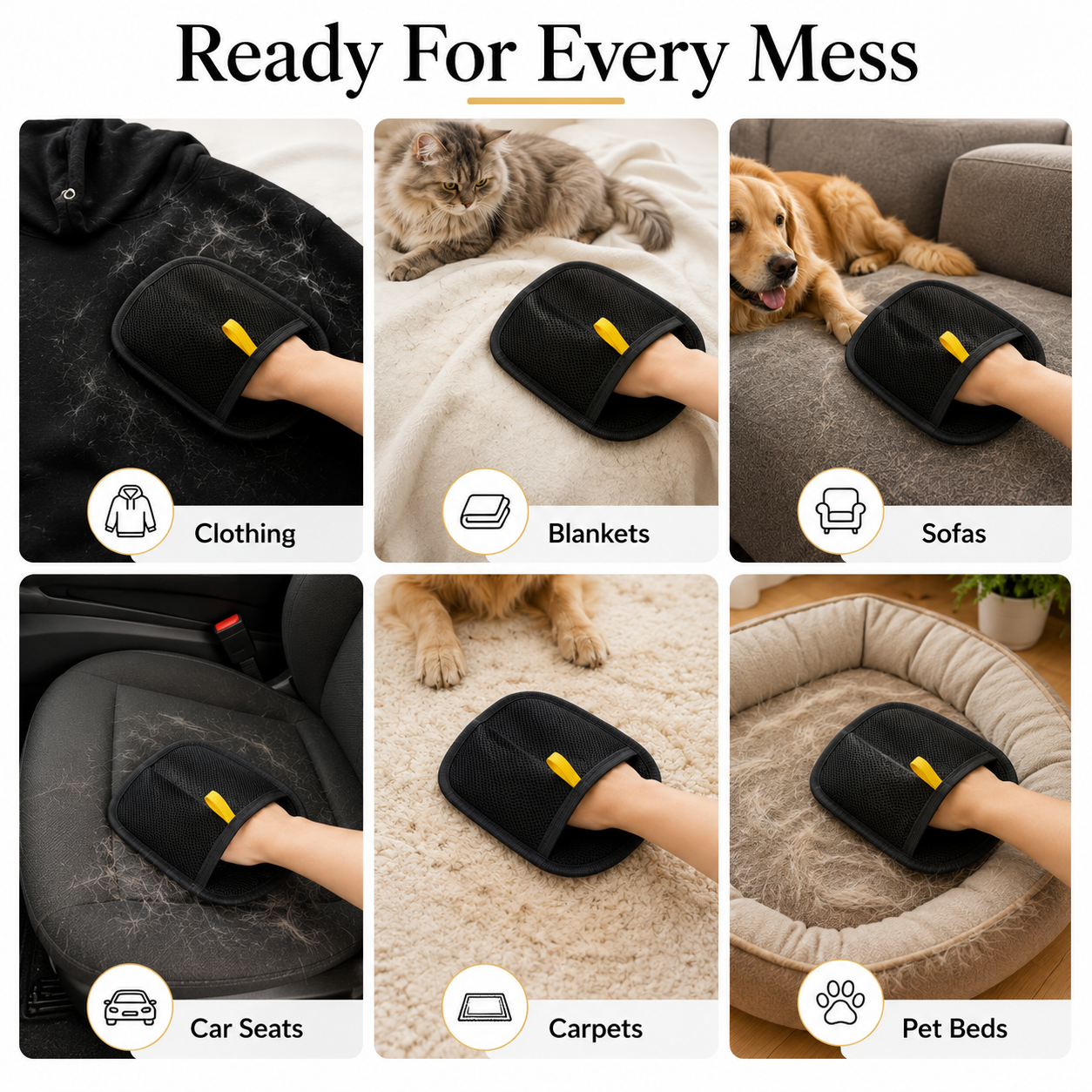 Fur-Grip Grooming Glove