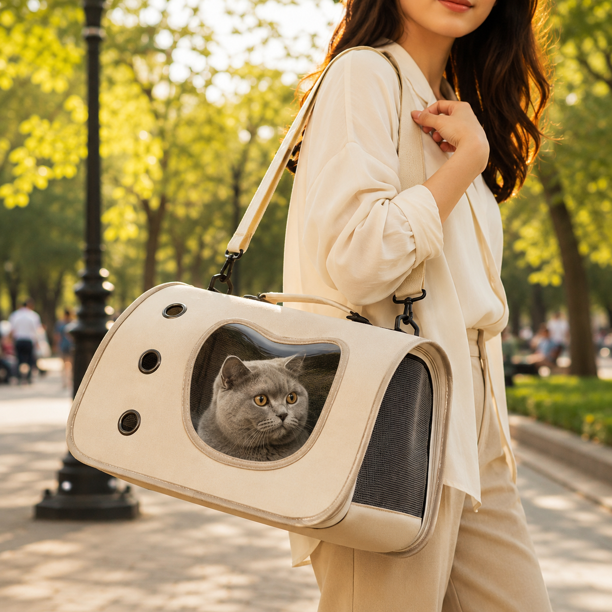 AeroVibe Portable Breathable Pet Carrier