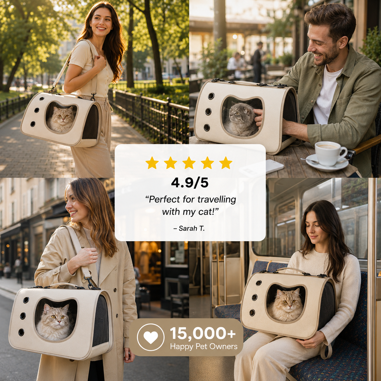 AeroVibe Portable Breathable Pet Carrier