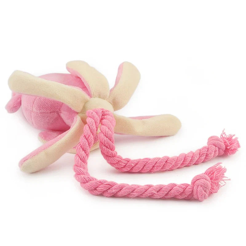 SquidChomp Plush & Rope Dog Toy