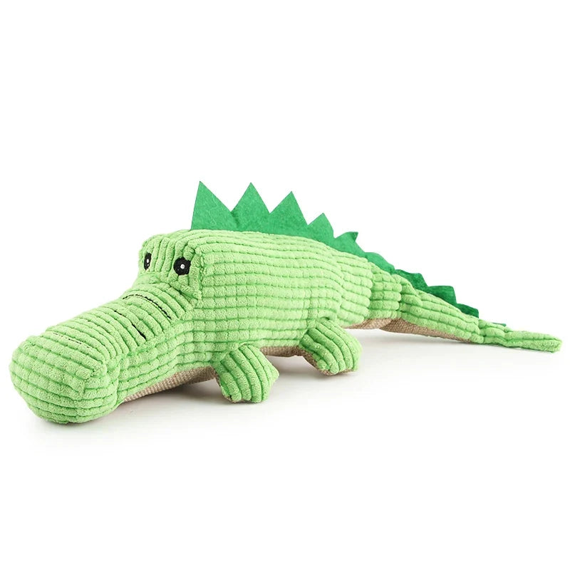 PlushPaws Rabbit & Hedgehog Squeaky Dog Toy