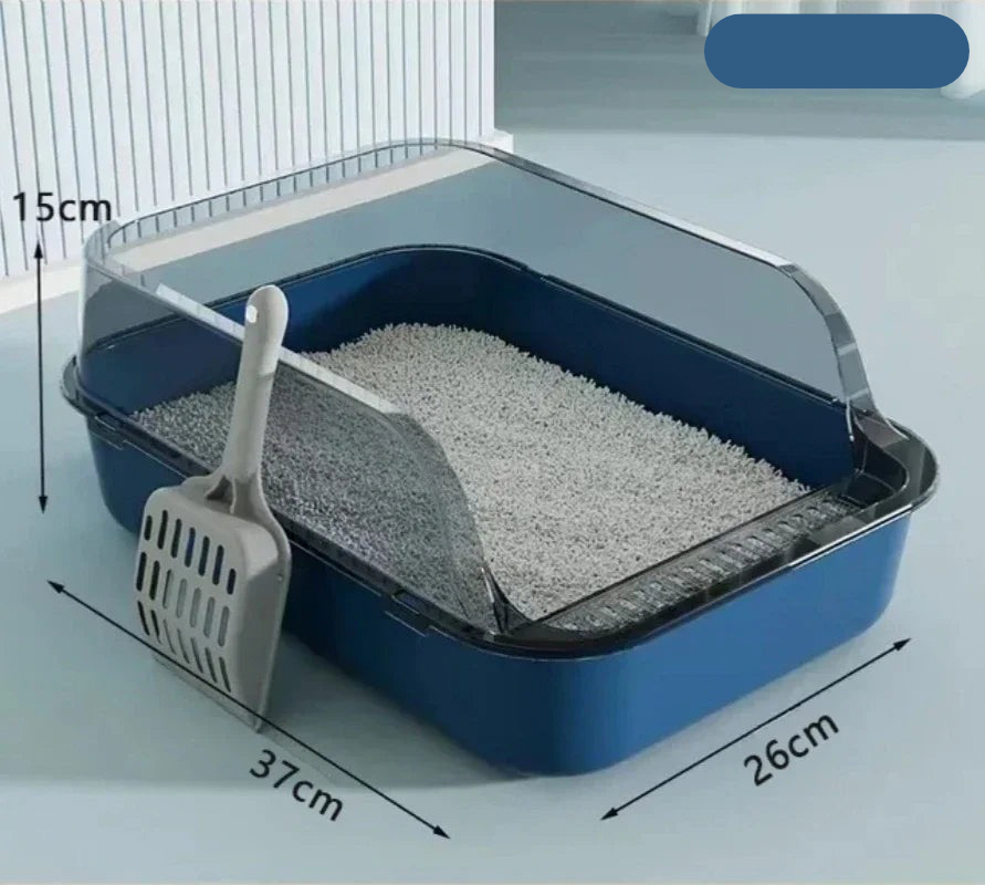 PawEase Large Open Cat Litter Tray