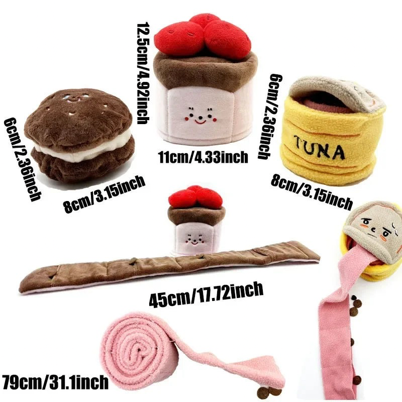 PawTreat Hide & Seek Plush Food Toy