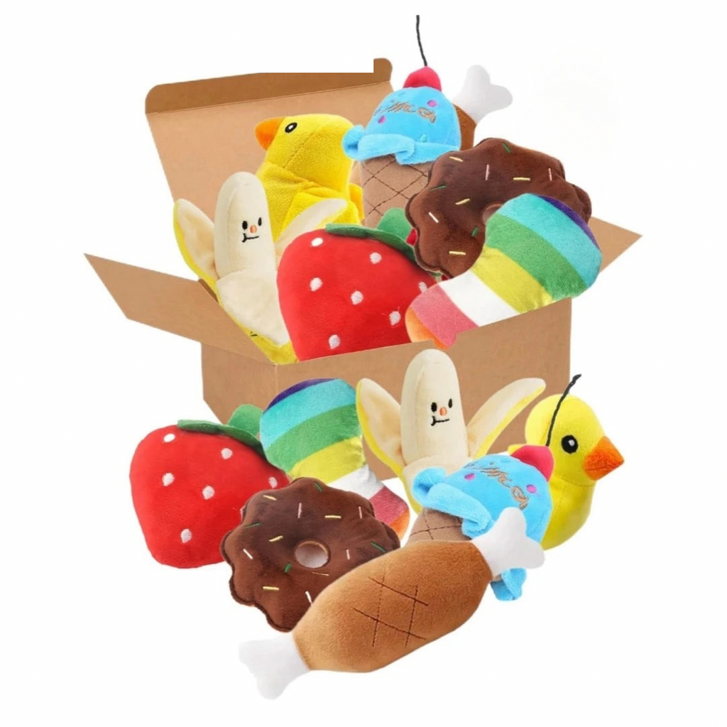 PuppyPlay 7-Piece Plush Sound Toy Set