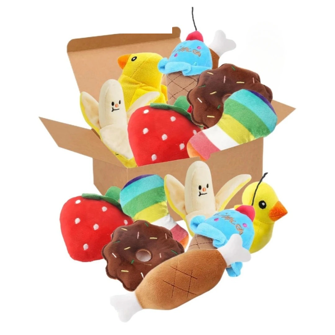 PuppyPlay 7-Piece Plush Sound Toy Set