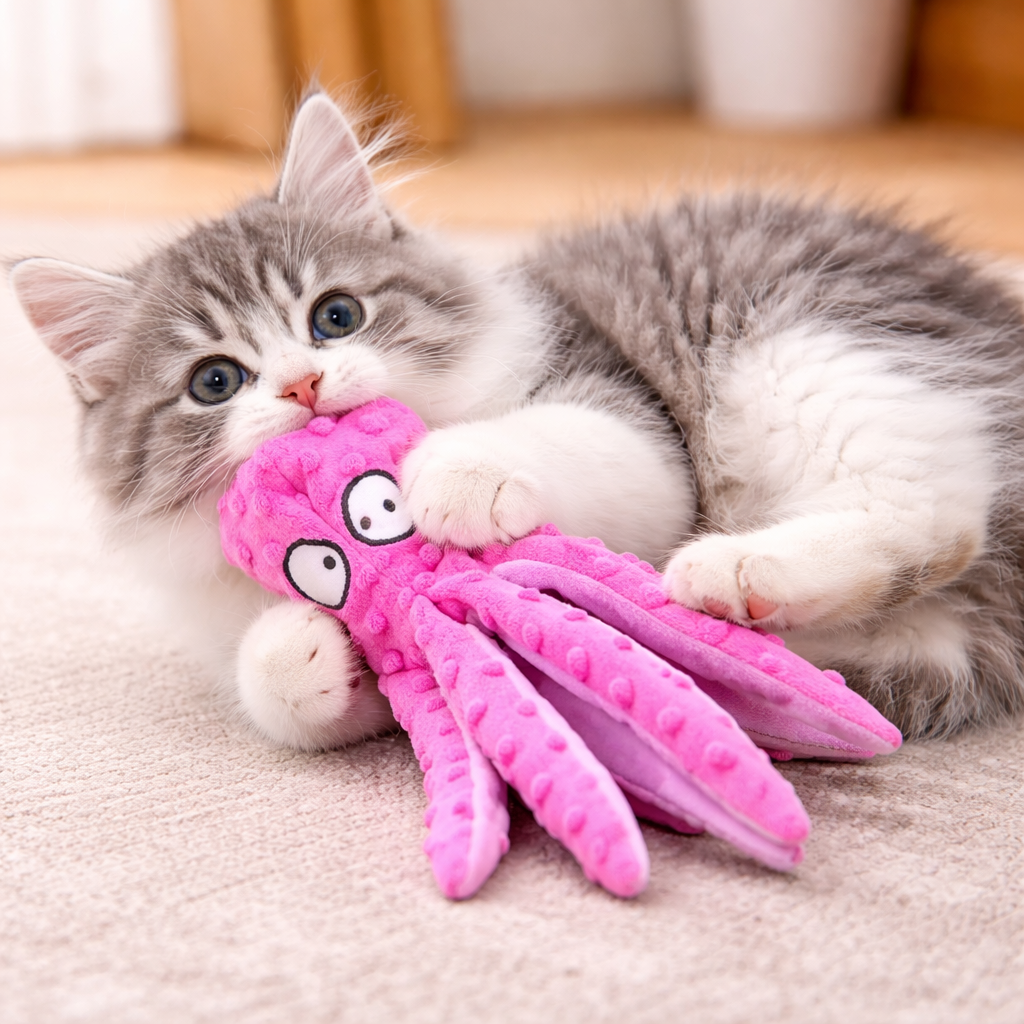 OctoPlay Pet Plush Toy