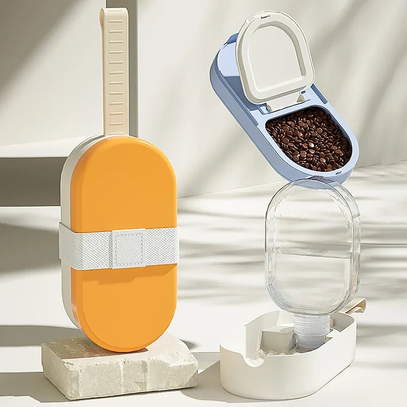 Dual-Chamber Pet Travel Bottle