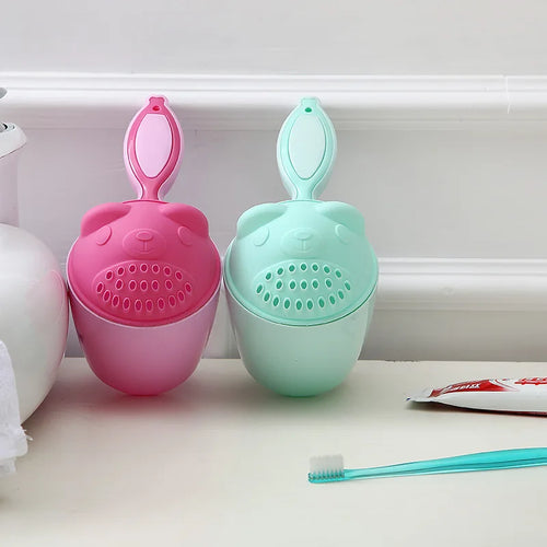 Baby Shampoo Rinse Cup – Cute Cartoon Bath Pour Cup for Toddlers & Kids