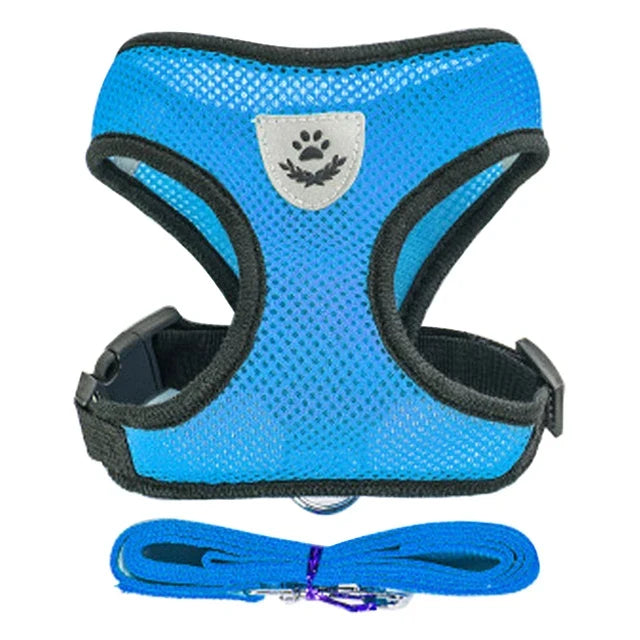 FlexiFit Adjustable Pet Harness & Leash Set