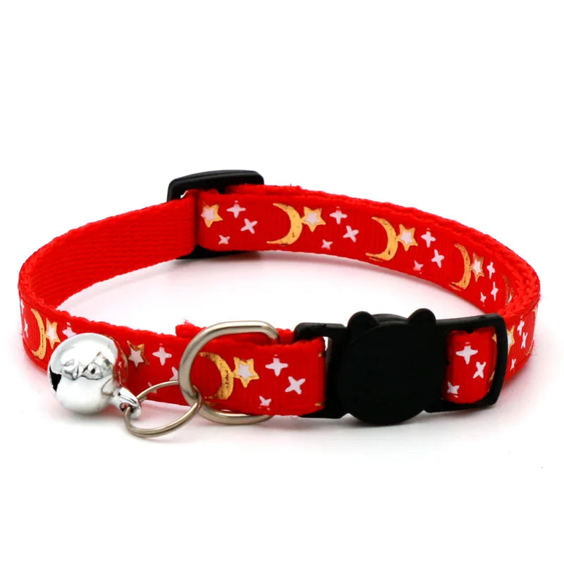 Celestial Stars & Moon Reflective Safety Collar