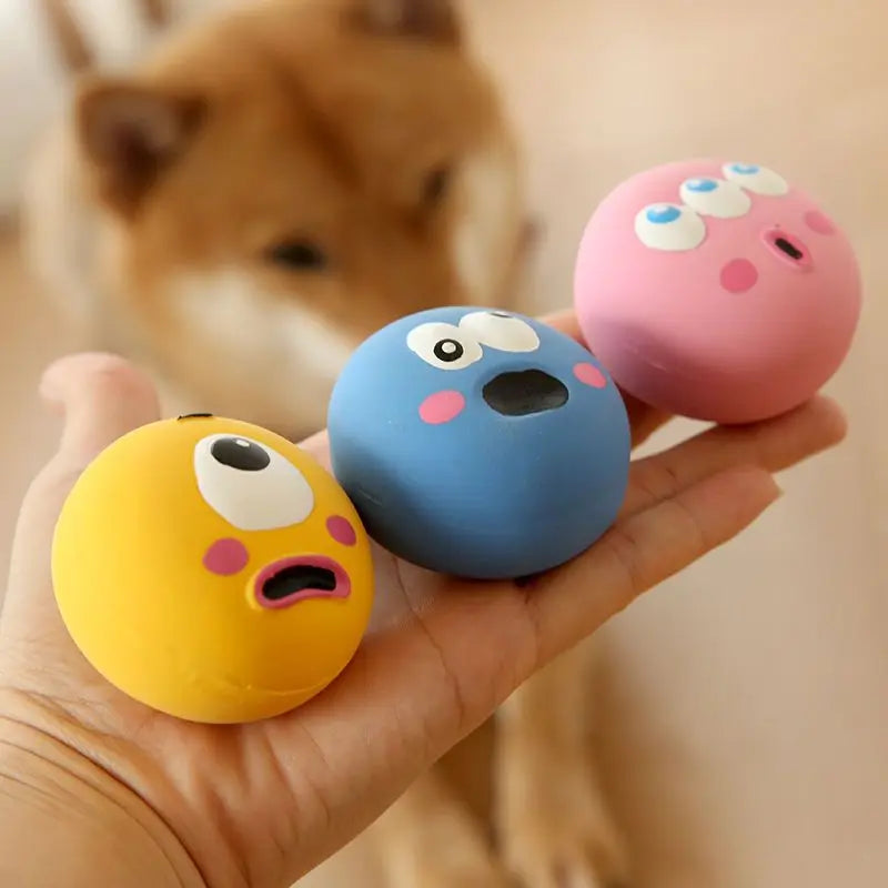 Squeaky Eyeball Fetch Toy