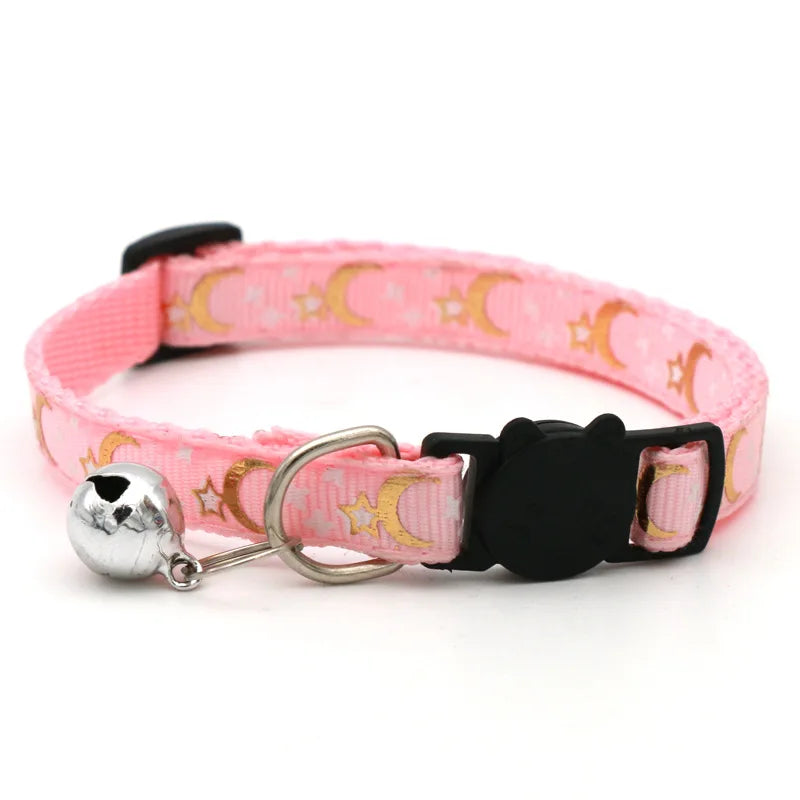 Celestial Stars & Moon Reflective Safety Collar