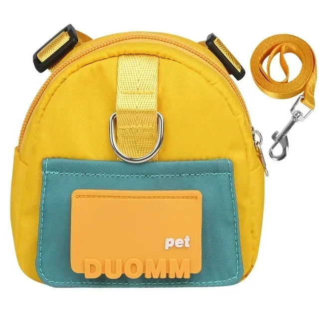 TrailTrek Pet Backpack with Harness & Treat Pouch