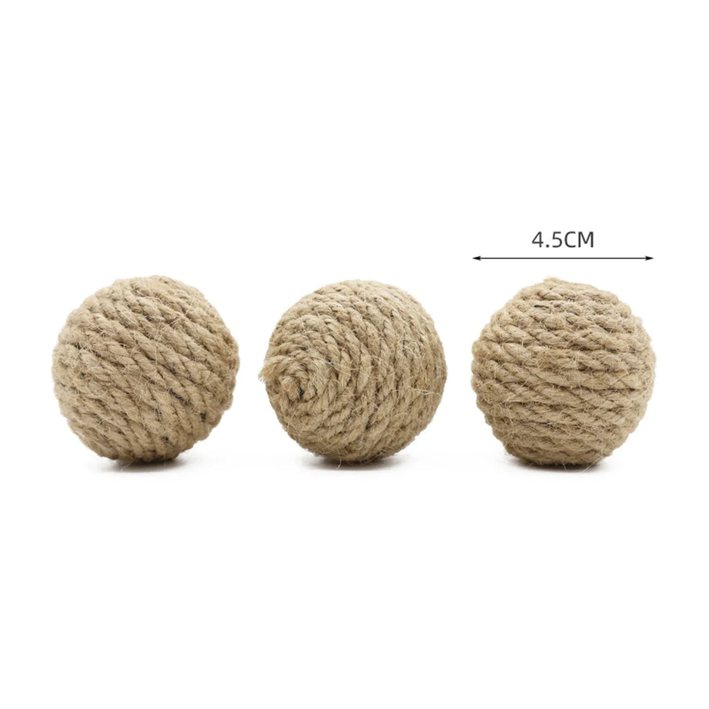 Natural Hemp Rope Interactive Sound Ball