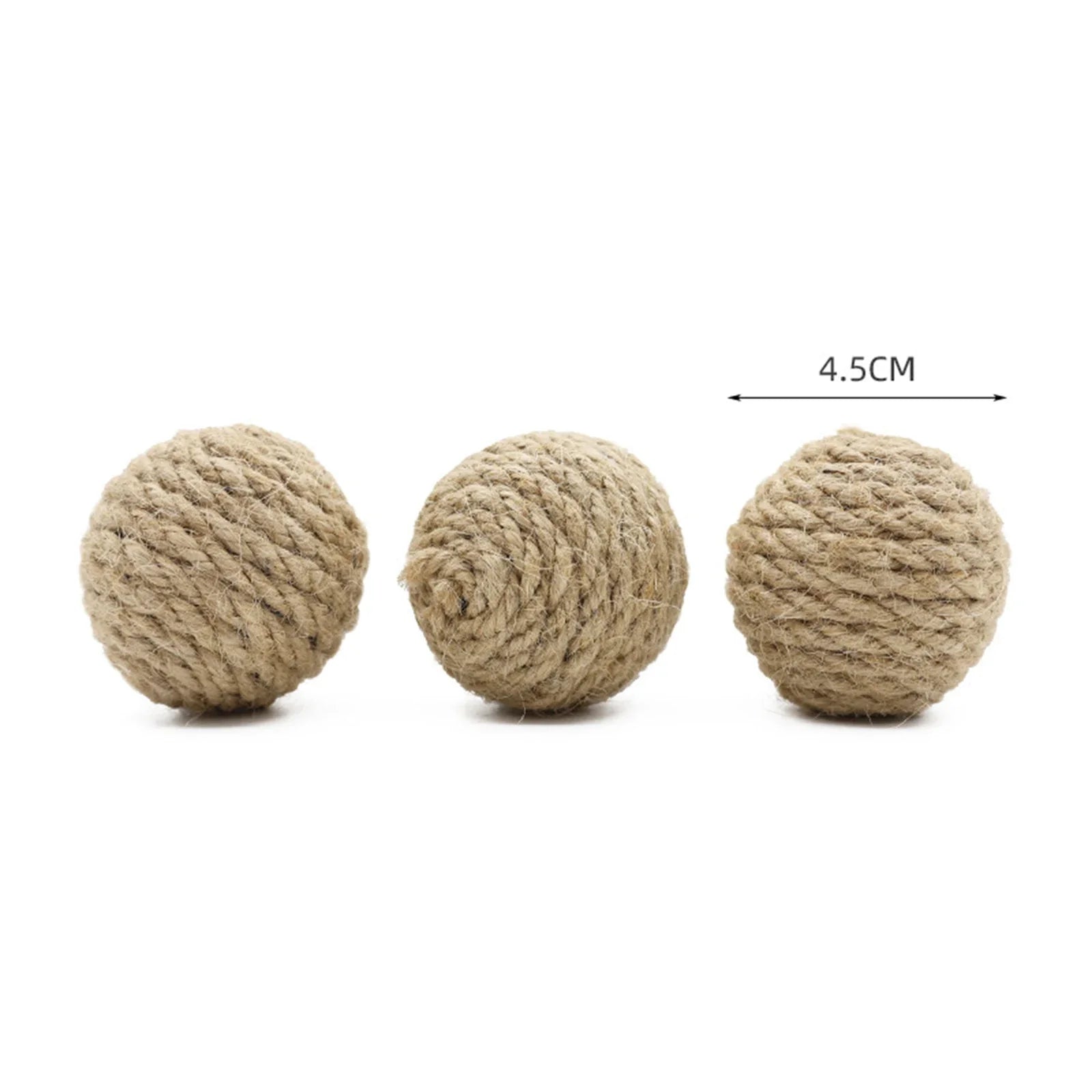 Natural Hemp Rope Interactive Sound Ball