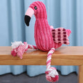 FuzzPals Animal Squeaky Plush Dog Toy