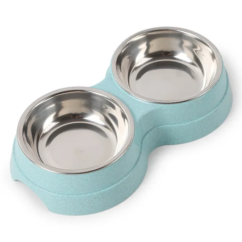 TwinFeast Stainless Steel Double Pet Bowl
