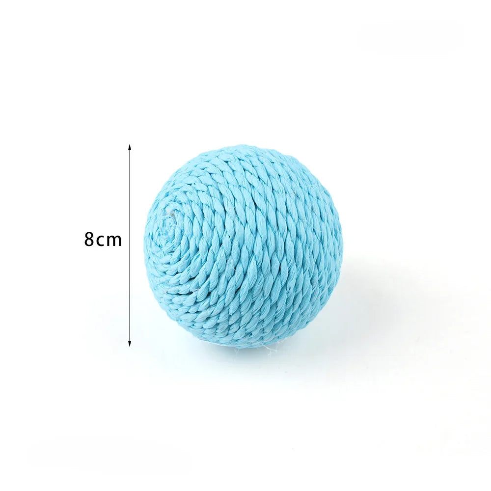 Natural Weave Interactive Cat Scratch & Chew Ball