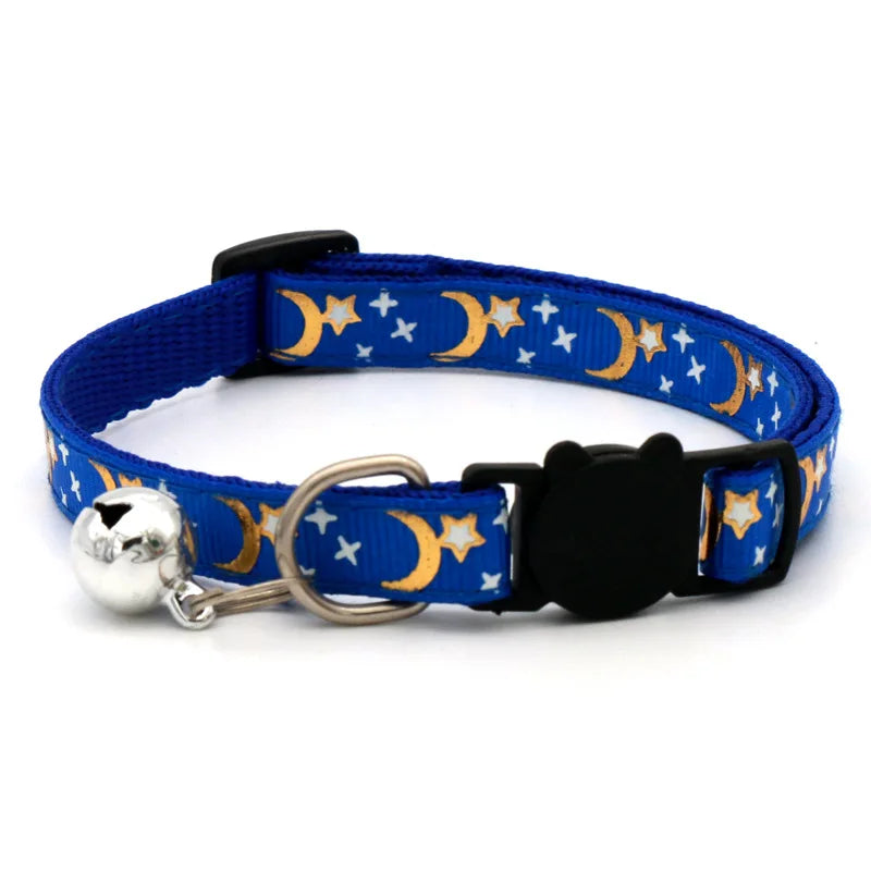 Celestial Stars & Moon Reflective Safety Collar