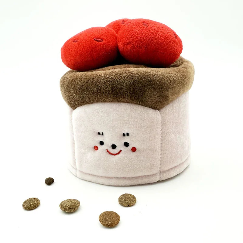 PawTreat Hide & Seek Plush Food Toy