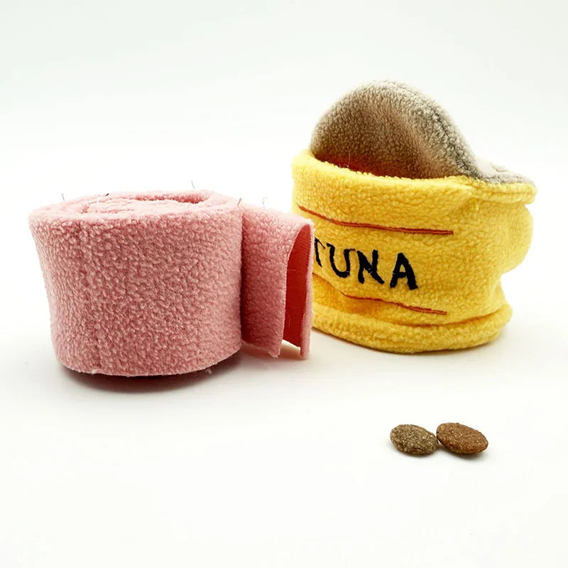 PawTreat Hide & Seek Plush Food Toy