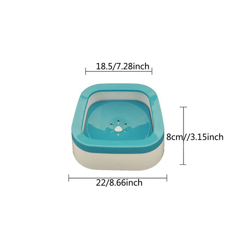 SplashGuard Large Capacity Pet Water Bowl