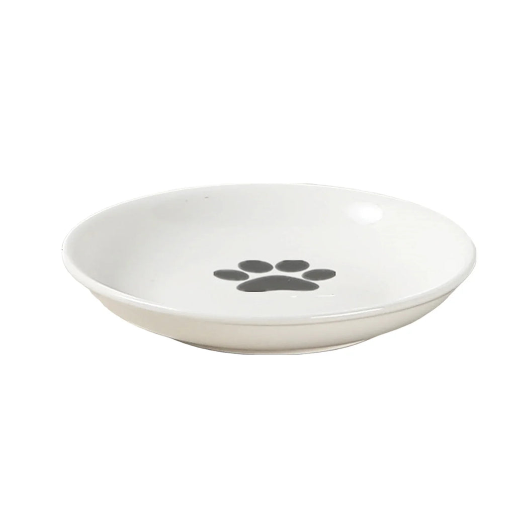 WhiskerEase Elevated Ceramic Cat Bowl
