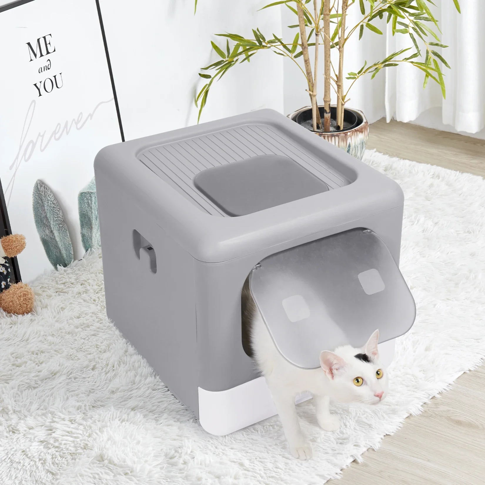 Foldable Enclosed Litter Box