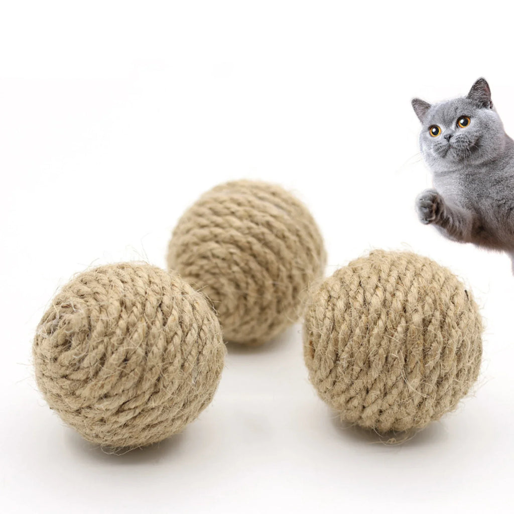 Natural Hemp Rope Interactive Sound Ball