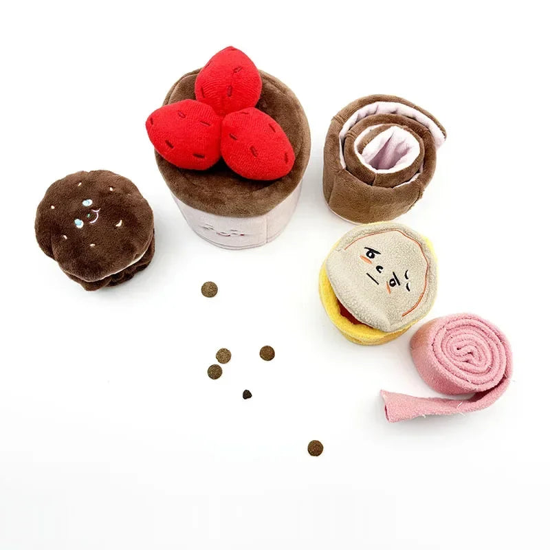 PawTreat Hide & Seek Plush Food Toy