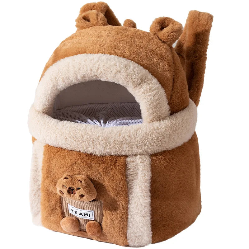 PawVoyage Cartoon Pet Carrier Bag