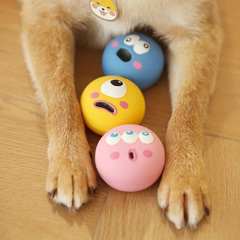 Squeaky Eyeball Fetch Toy