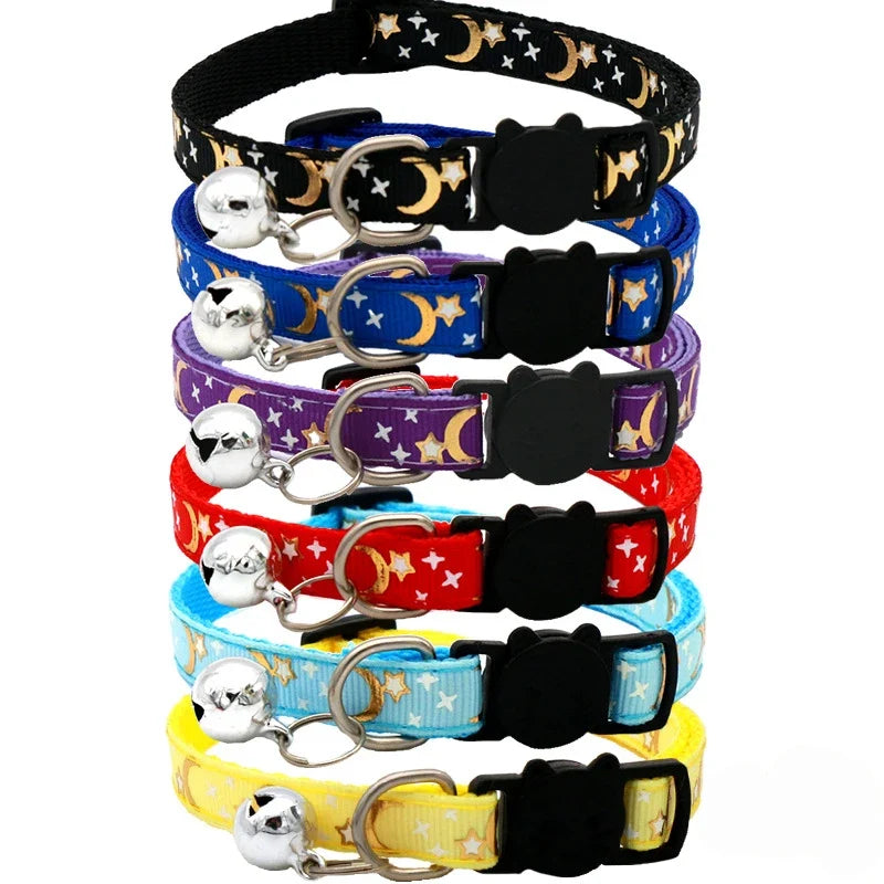 Celestial Stars & Moon Reflective Safety Collar