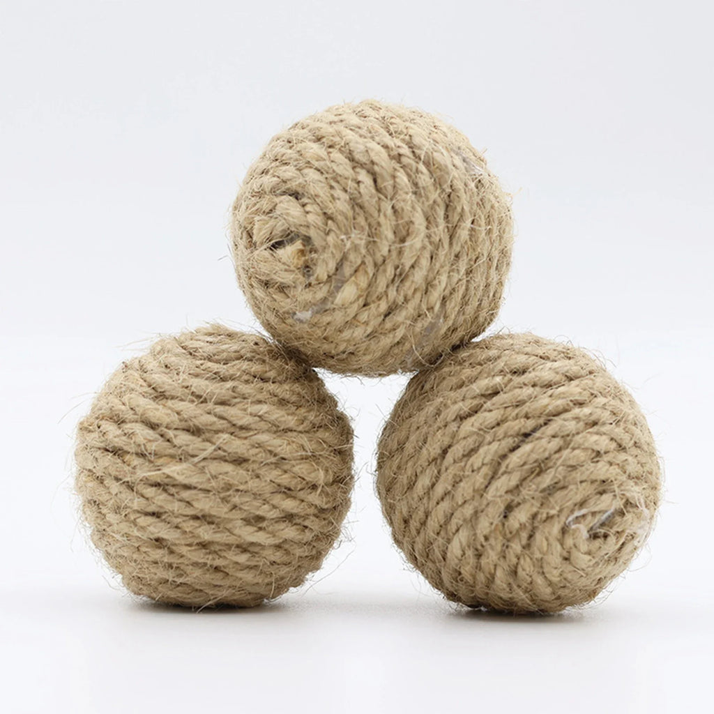 Natural Hemp Rope Interactive Sound Ball