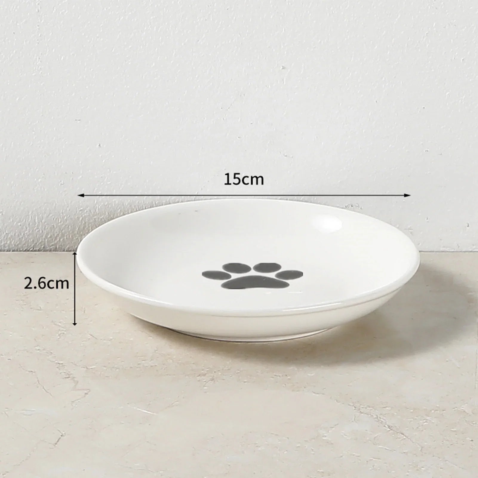 WhiskerEase Elevated Ceramic Cat Bowl