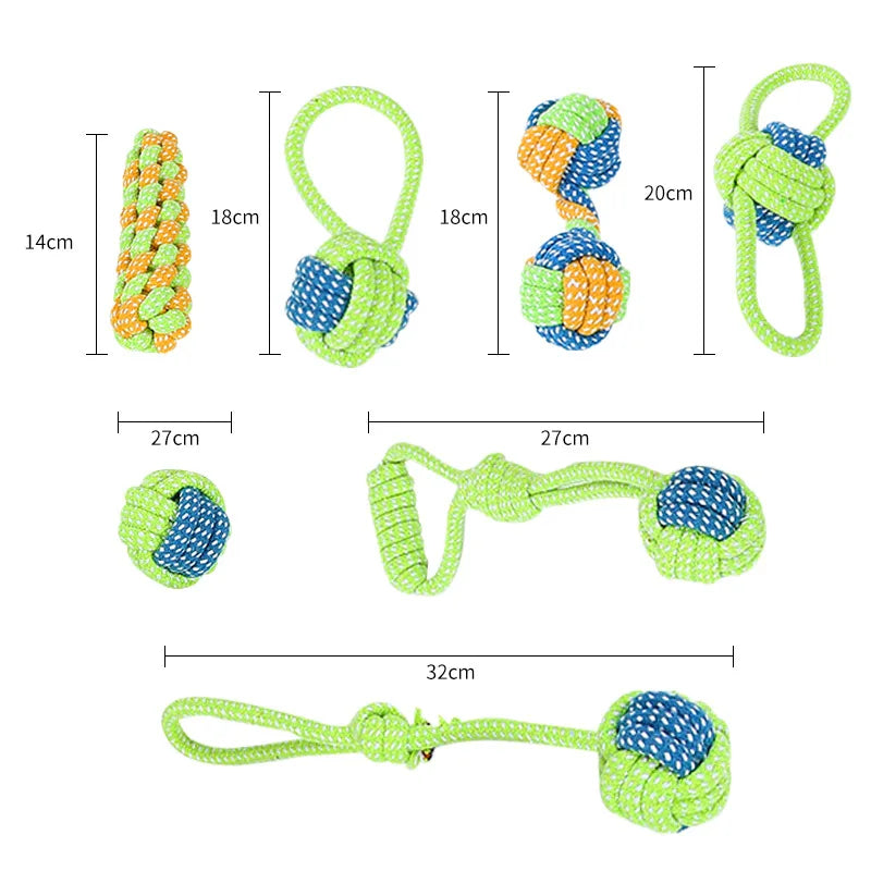 RopeJoy Interactive Cotton Dog Toy