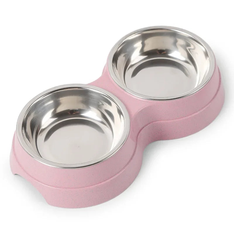 TwinFeast Stainless Steel Double Pet Bowl
