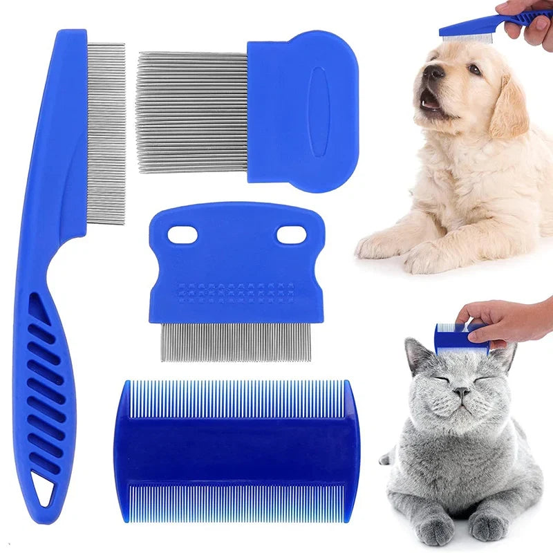 Essential 4-Piece Pet Health & Grooming Comb Set