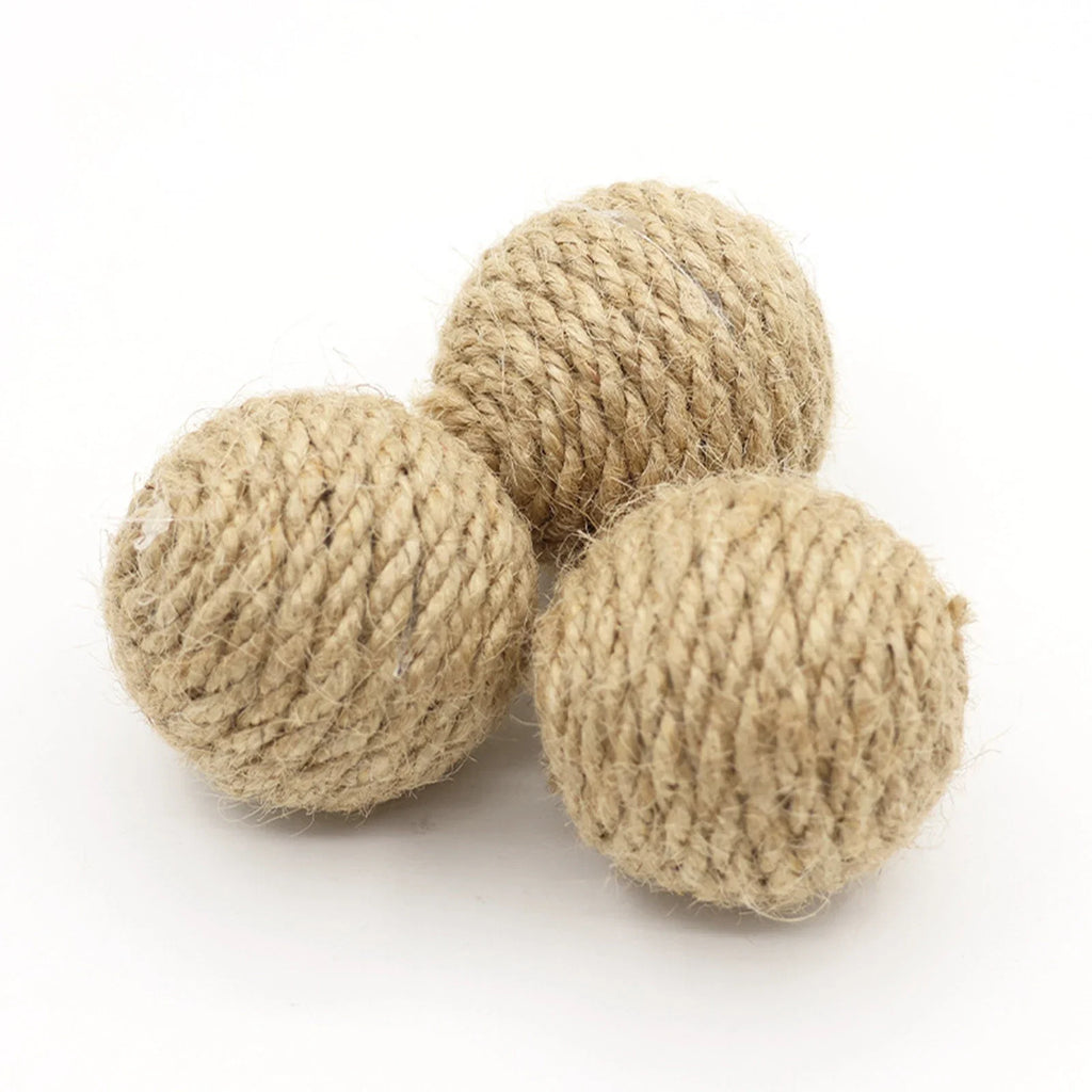 Natural Hemp Rope Interactive Sound Ball