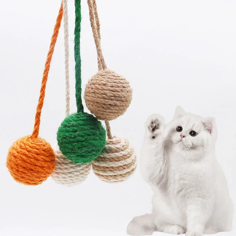 Rattle & Roll Sisal Weave Interactive Cat Ball