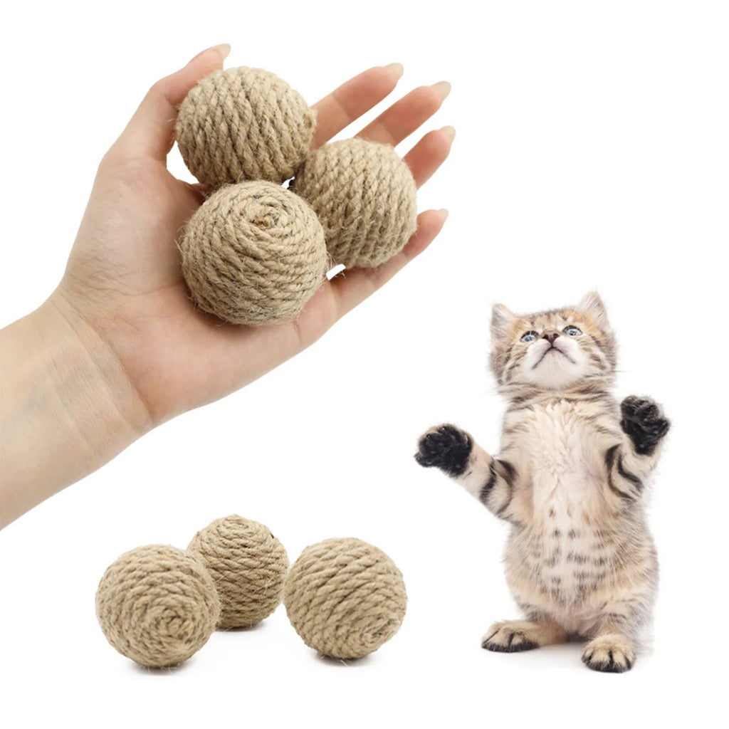Natural Hemp Rope Interactive Sound Ball